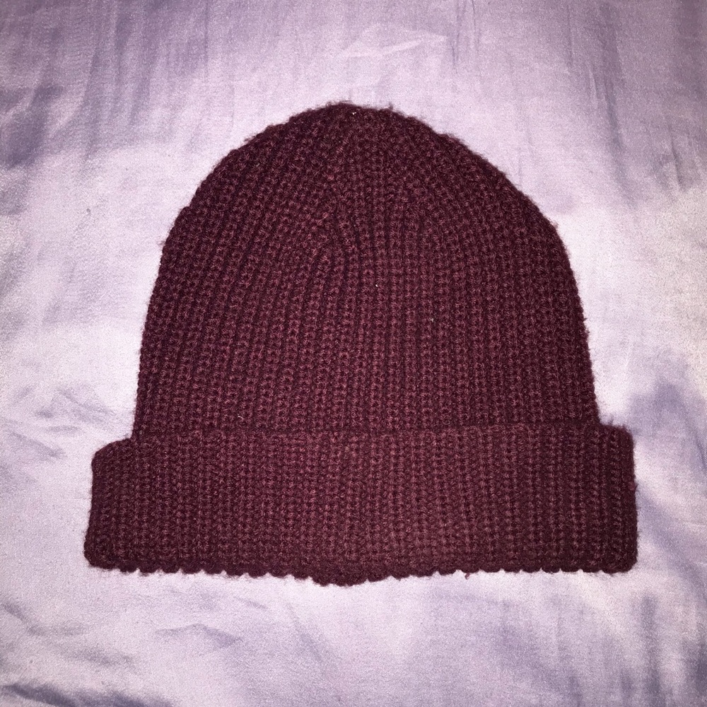 Maroon Dark Red Beanie